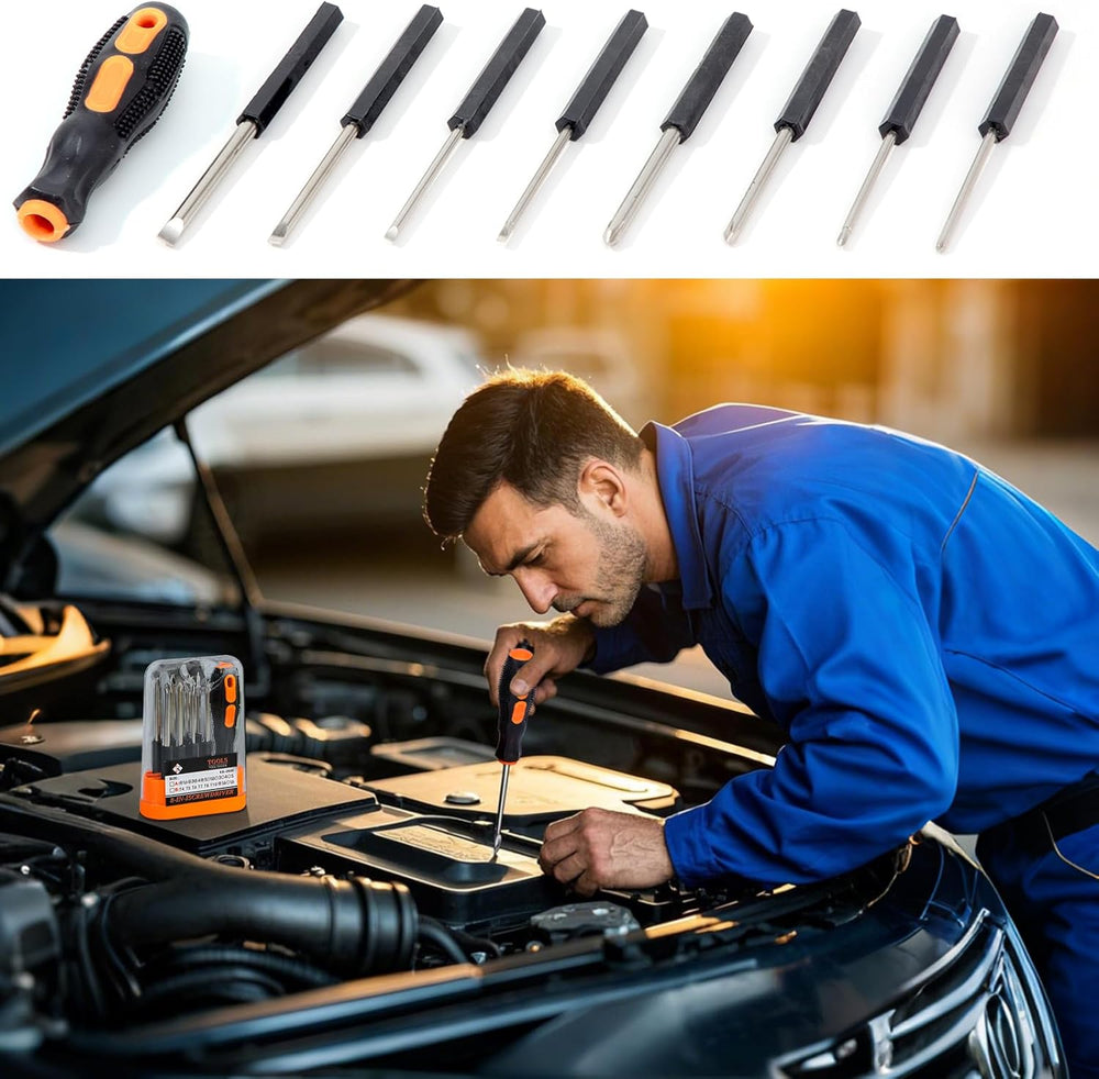 Car Emergency Roadside Assistance Kit with Jumper Cables Tire Inflator Automo...