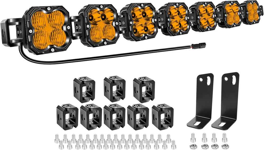 Willpower 46 inch 210W Amber Straight Curved Adjustable & Linkable LED Li...