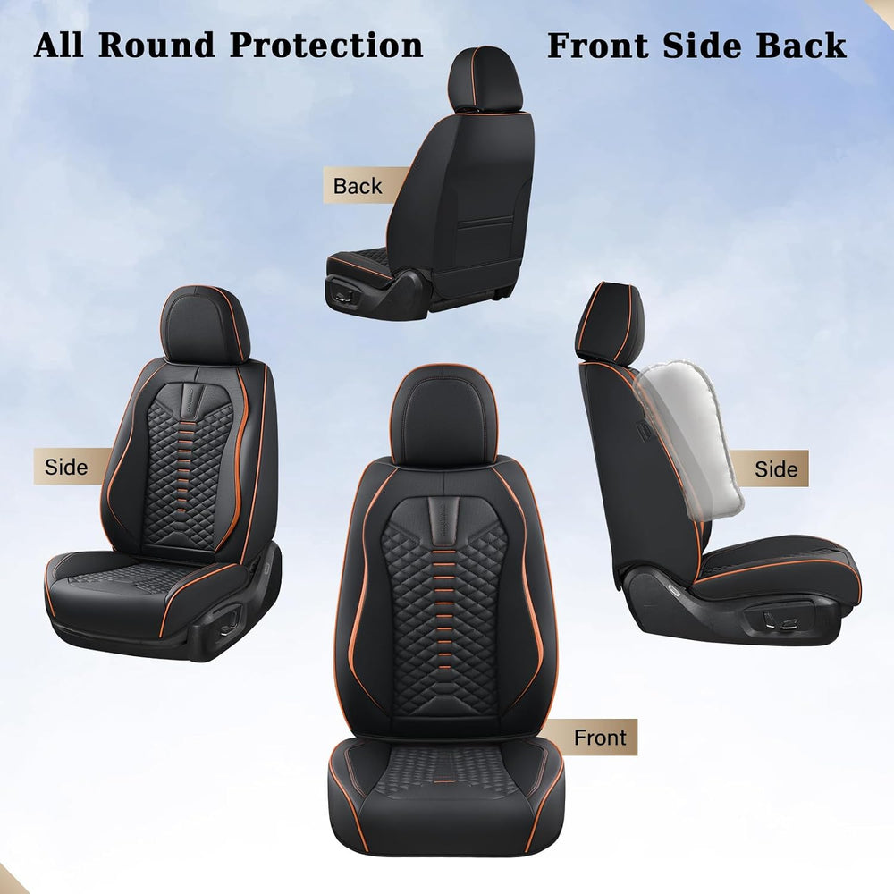 Coverado Automotive Seat Covers, Car Seat Covers Front Seats, Nappa Leather B...