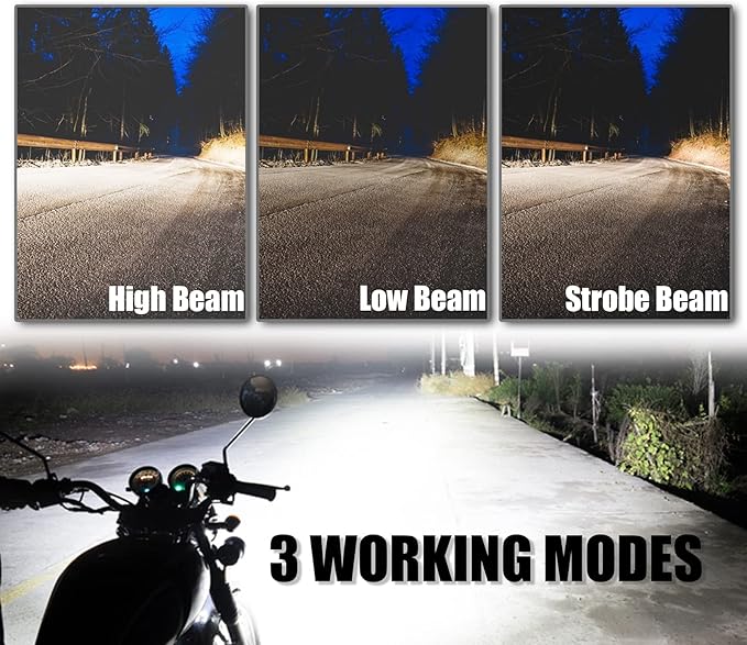 Motorcycle Driving Lights 12-60V 40W 3600LM LED Fog Lights
