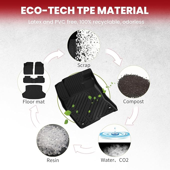 LASFIT Floor Mats & Trunk Mat for 11th Gen Honda Civic 2026 2025 2024 202...