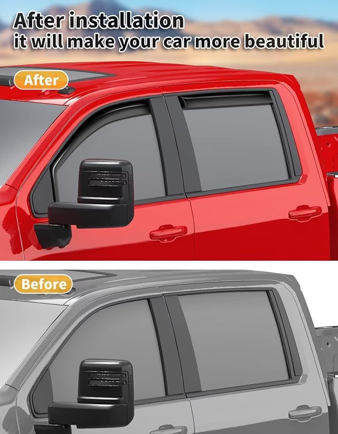 in-Channel Window Rain Guards Fit