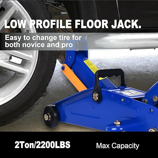 Hydraulic Floor Jack, 2 Ton Portable Car Jack Lift