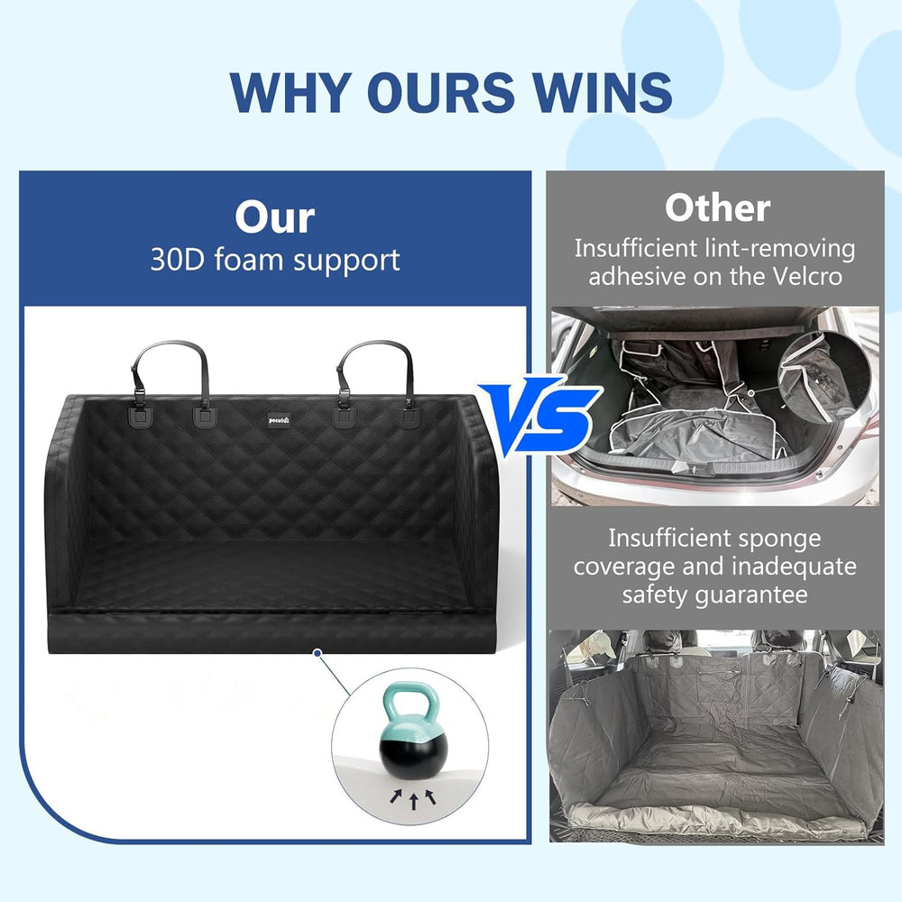 Pecute SUV Cargo Liner for Dogs, Water Resistan Pet Trunk Cover with Soft Cus...