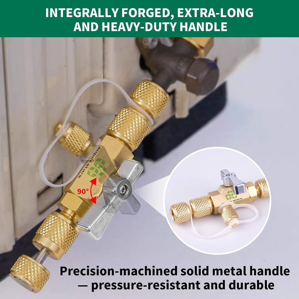 Super Stars Valve Core Removal Tool Heavy Duty for HVAC with Magnetic End