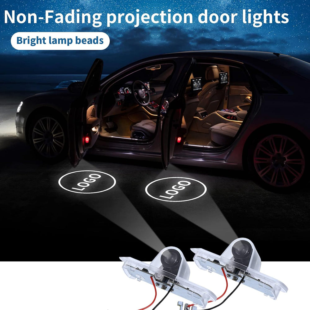 Non-Fading Car Door LED Logo Projector Welcome Lamp Door Light Puddle Lights ...