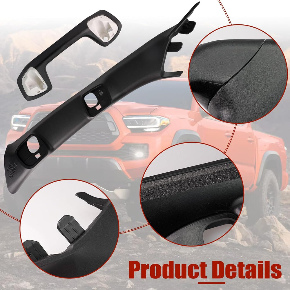 A-Pillar Grab Handle for Toyota Tacoma 3rd Gen 2016-2023 Black | Driver side ...