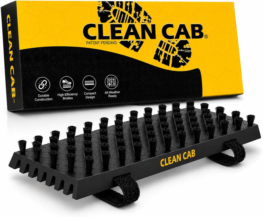 Universal Fit Truck Step Mounted Brush - Heavy Duty Boot Brush for Trucks, RV...