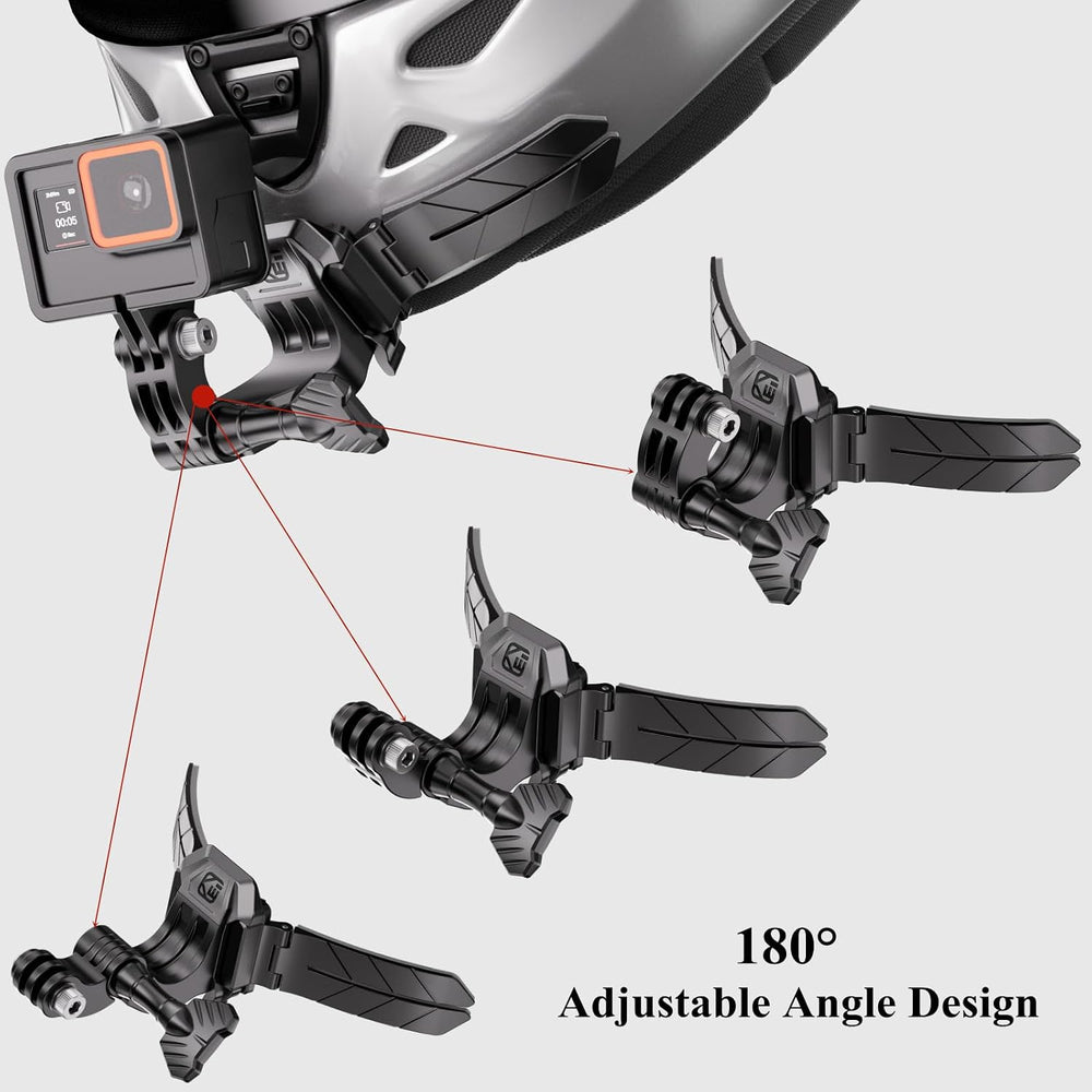 Kewig Universal Motorcycle Helmet Chin Camera Mount, Quick-Release Design