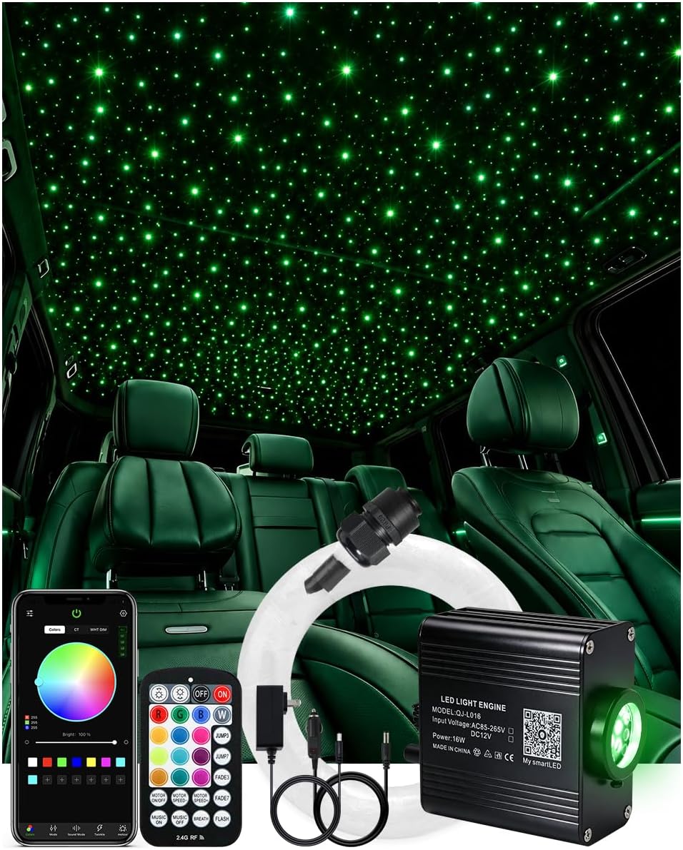 Small Size 16W Twinkle Starlight Headliner Kit - 150pcs*6.5ft/2m