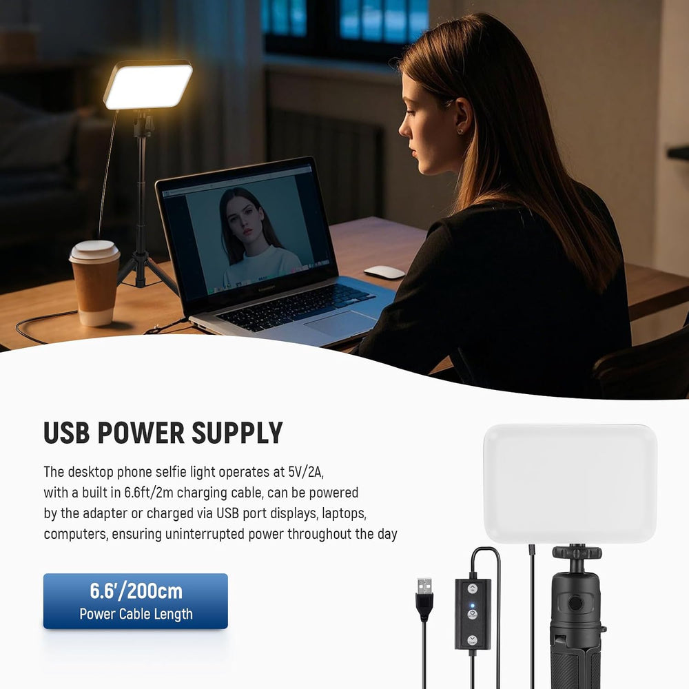 NEEWER Basics BP66 2 Pack LED Video Panel Light, Video Conference Lighting