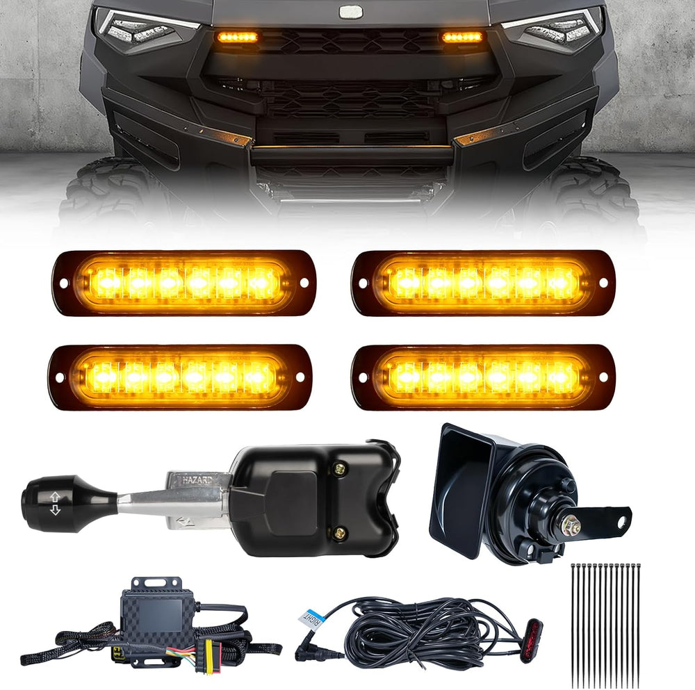 UTV Turn Signal Kit, Plug and Play, Universal Street Legal Kit