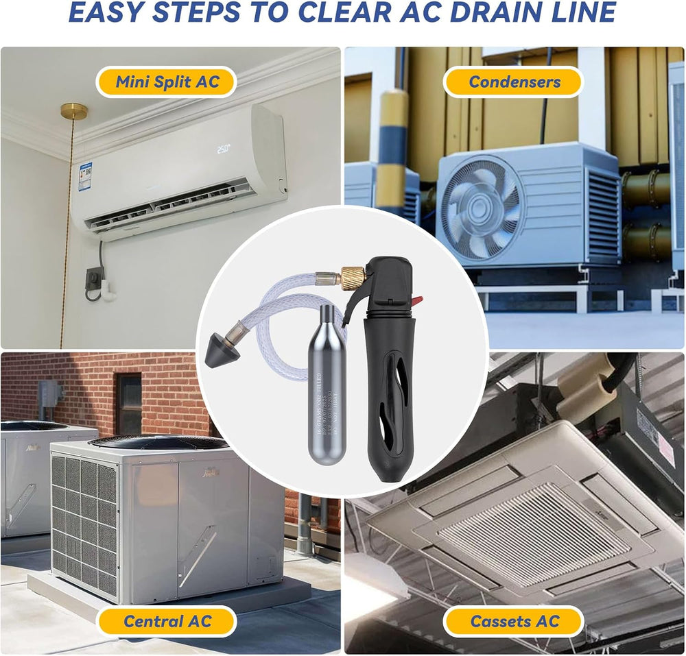 Upgraded Drain Device, AC Drain Line Cleaner Device, AC Drains Line Unclogger...