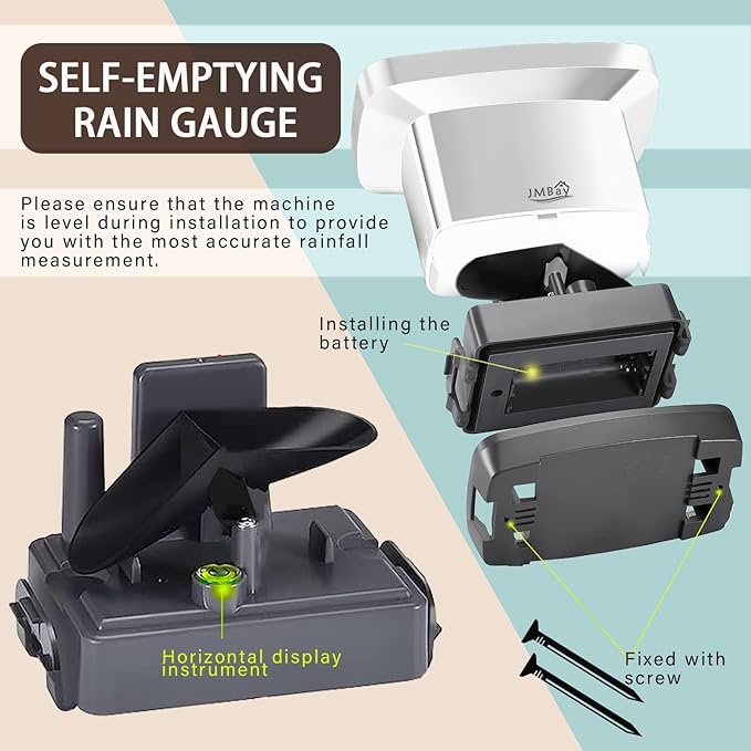 Wireless Rain Gauge Outdoor, Digital Rain Gauge Outdoors Best Rated