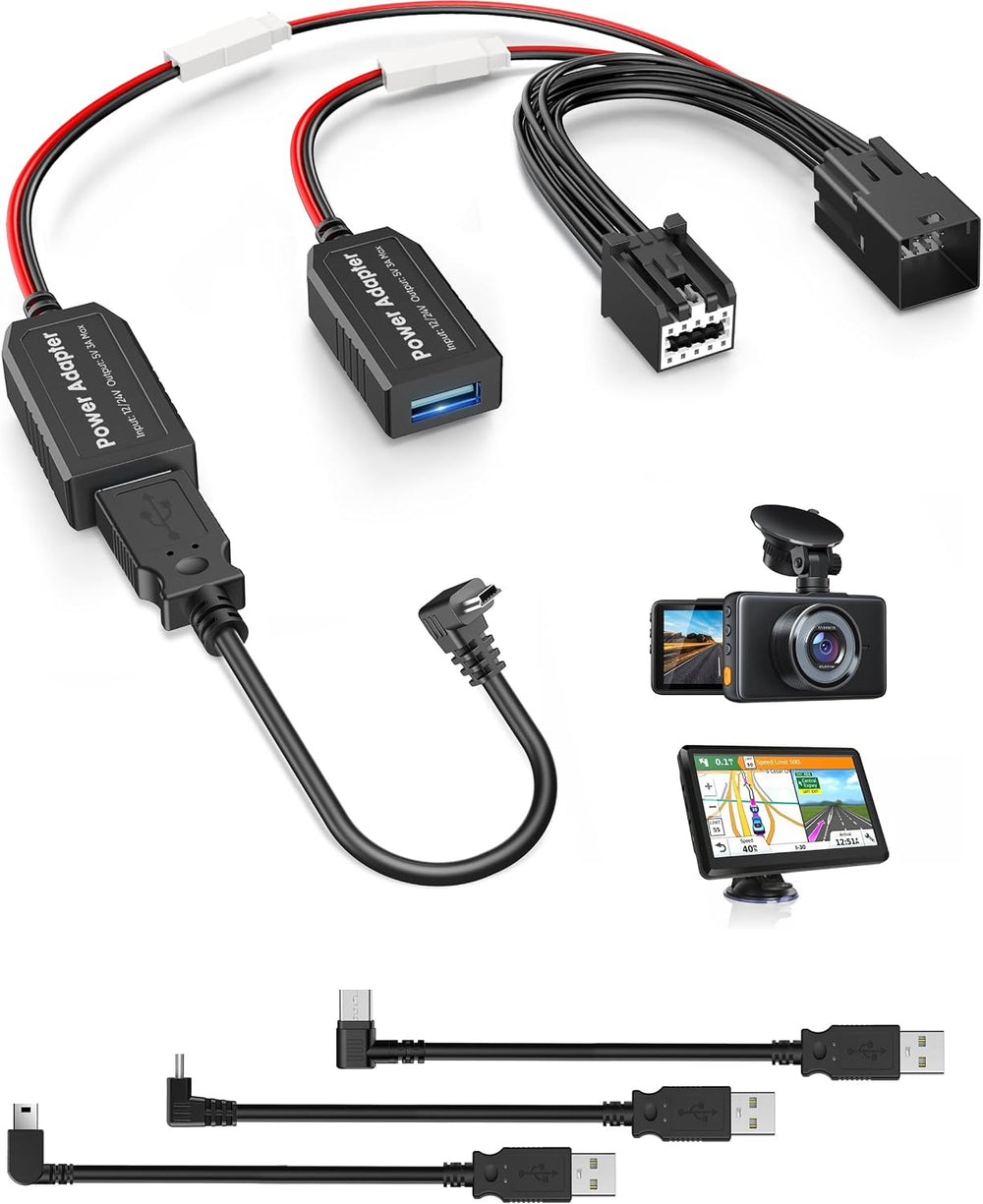 Dash Cam Power Adapter, 10P Type D for Chevy,GMC,Buick,Cadillac