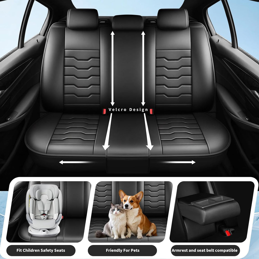 Car Seat Covers for Chevrolet/Chevy Colorado 2015-2025 2026 Black