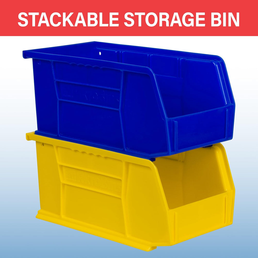 Akro-Mils 30230 AkroBins Plastic Storage Bins, 11"x5"x5", Blue...