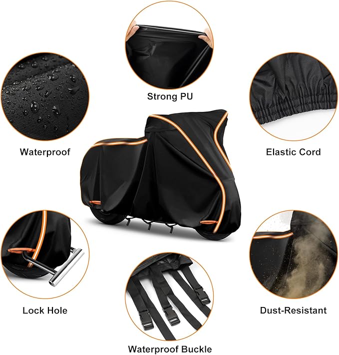 420D Waterproof Motorcycle Cover