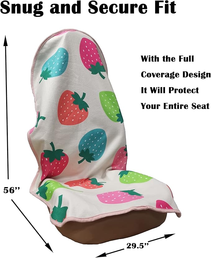 Car Seat Cover Protector Front Seats, (2Pcs)