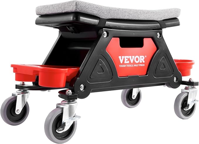 VEVOR Mechanic Stool 300 LBS Capacity Garage Stool Gift