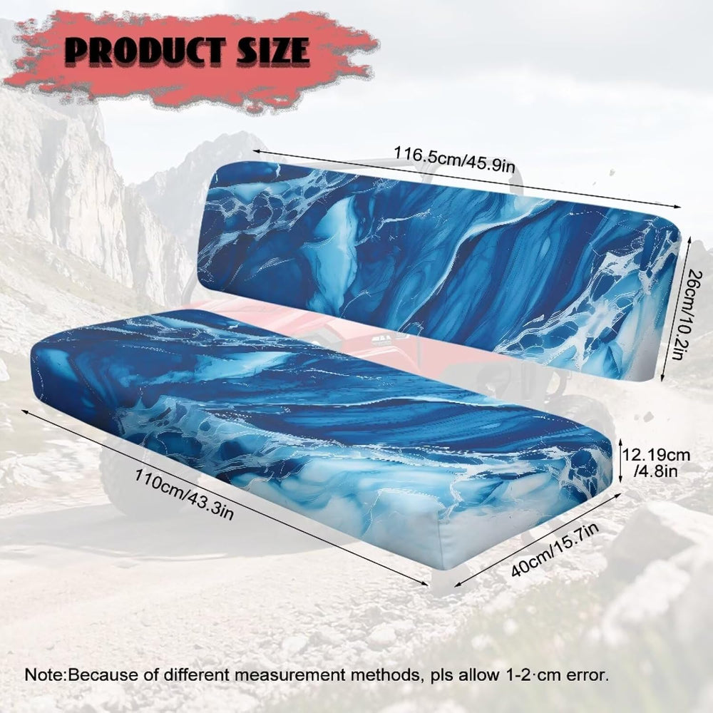 Blue Marble Universal UTV Replacement Seat Covers Soft UTV Bench Seat Cover f...