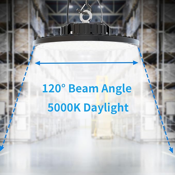 6 Pack UFO LED High Bay Light 150W, 21000 LM, 5000K