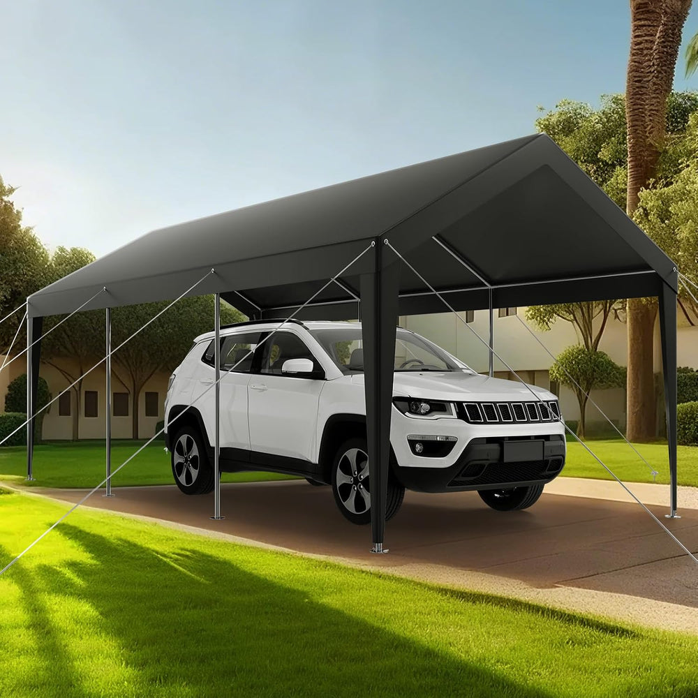 VEVOR Portable Garage 10x20 ft, Heavy-Duty Steel Car Canopy
