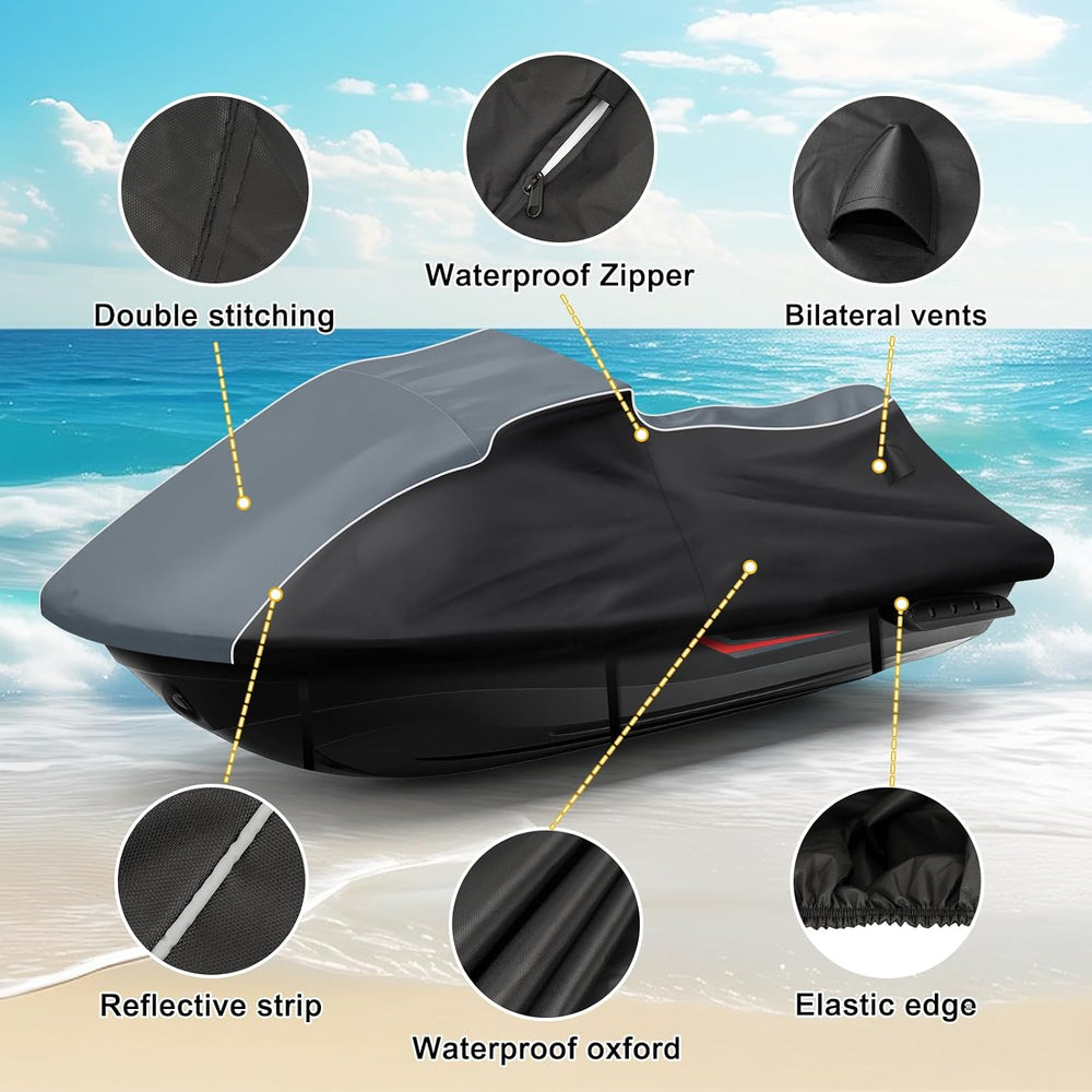 QUNSUNUS Jet Ski Cover for Sea Doo Spark 3up/Trixx 3up 2014-2025, Waterproof ...