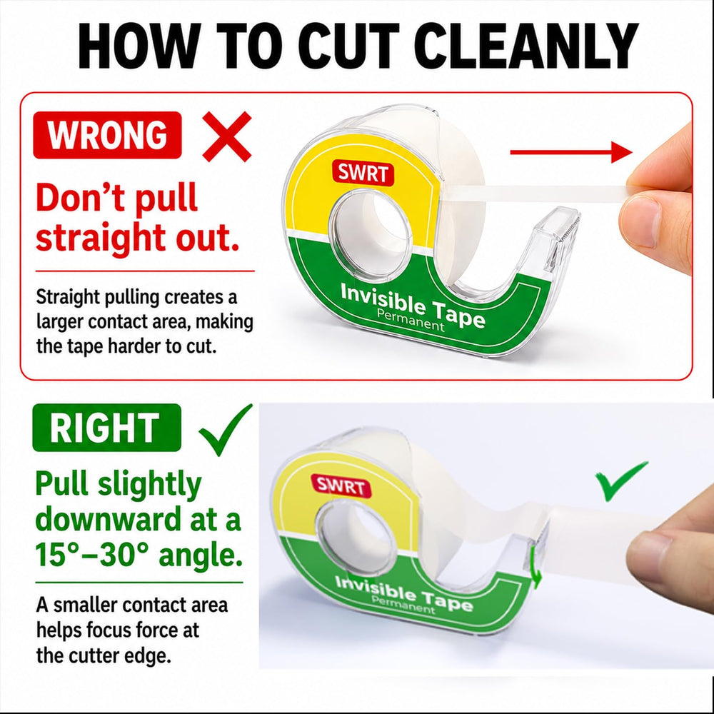 Double-Sided Tape, 1/2 in x 300 in, 24 Pack with Dispensers