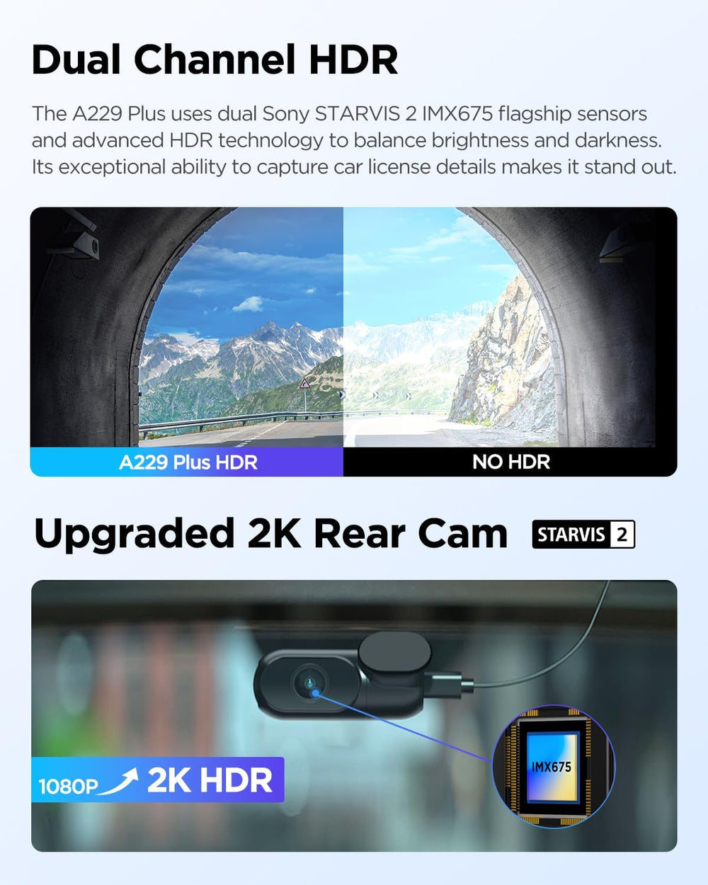 【Bundle: VIOFO A229 Plus 2CH + CPL】 VIOFO A229 Plus Dash Cam with Dual STARVI...