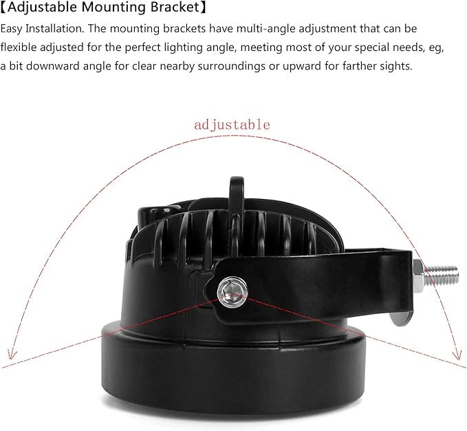 4 Inch Round Led Pod Lights, 60W Led Off Road Driving Fog Lights, Spot