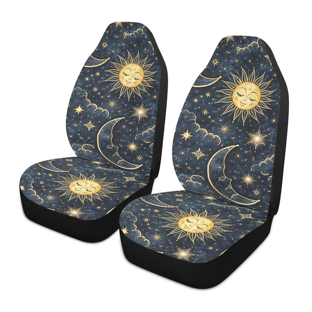 ALAZA Sun Moon Boho Cosmos Astrology Car Seat Covers Front Seats Only for Wom...