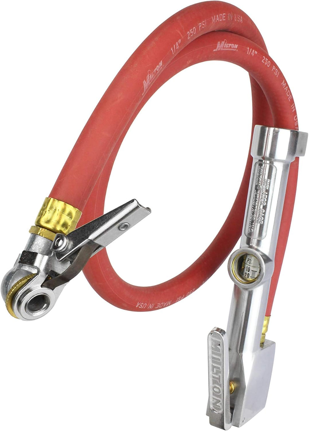 Service Station Tire Inflator, Air Pressure Gauge, Single Head Air Chuck, 3