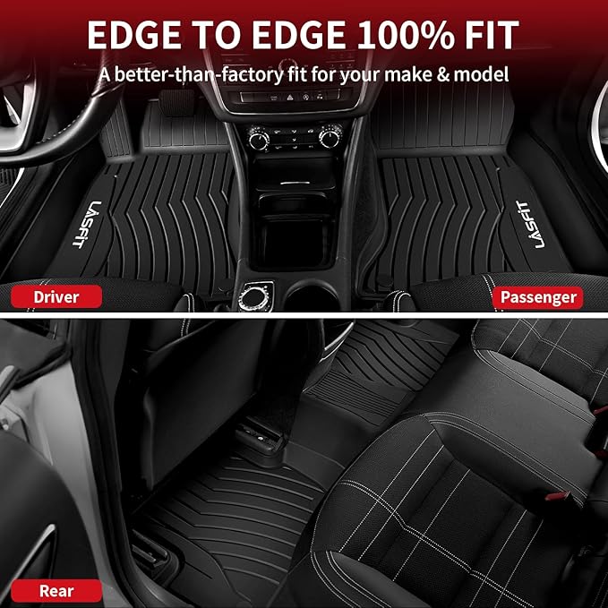 LASFIT Floor Mats for Mercedes Benz CLA 2014-2019 & GLA 2015-2020 250/45 AMG
