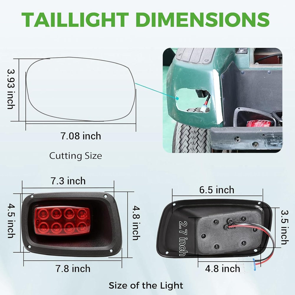 10L0L Golf Cart Light Kit for EZGO TXT (1996-2013) - 12V Street Legal