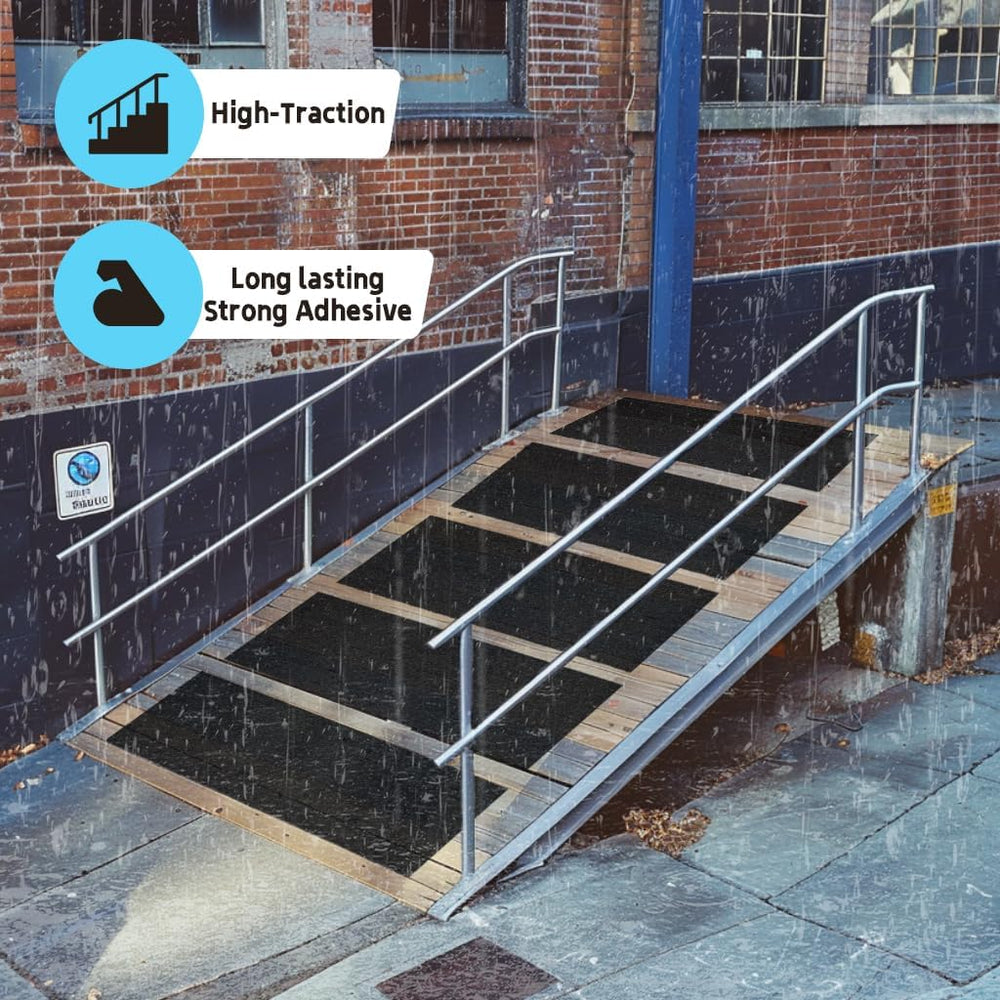 LifeGrip Anti Slip Stair Treads 8"x32" 10Pack Heavy-Duty Waterproof...