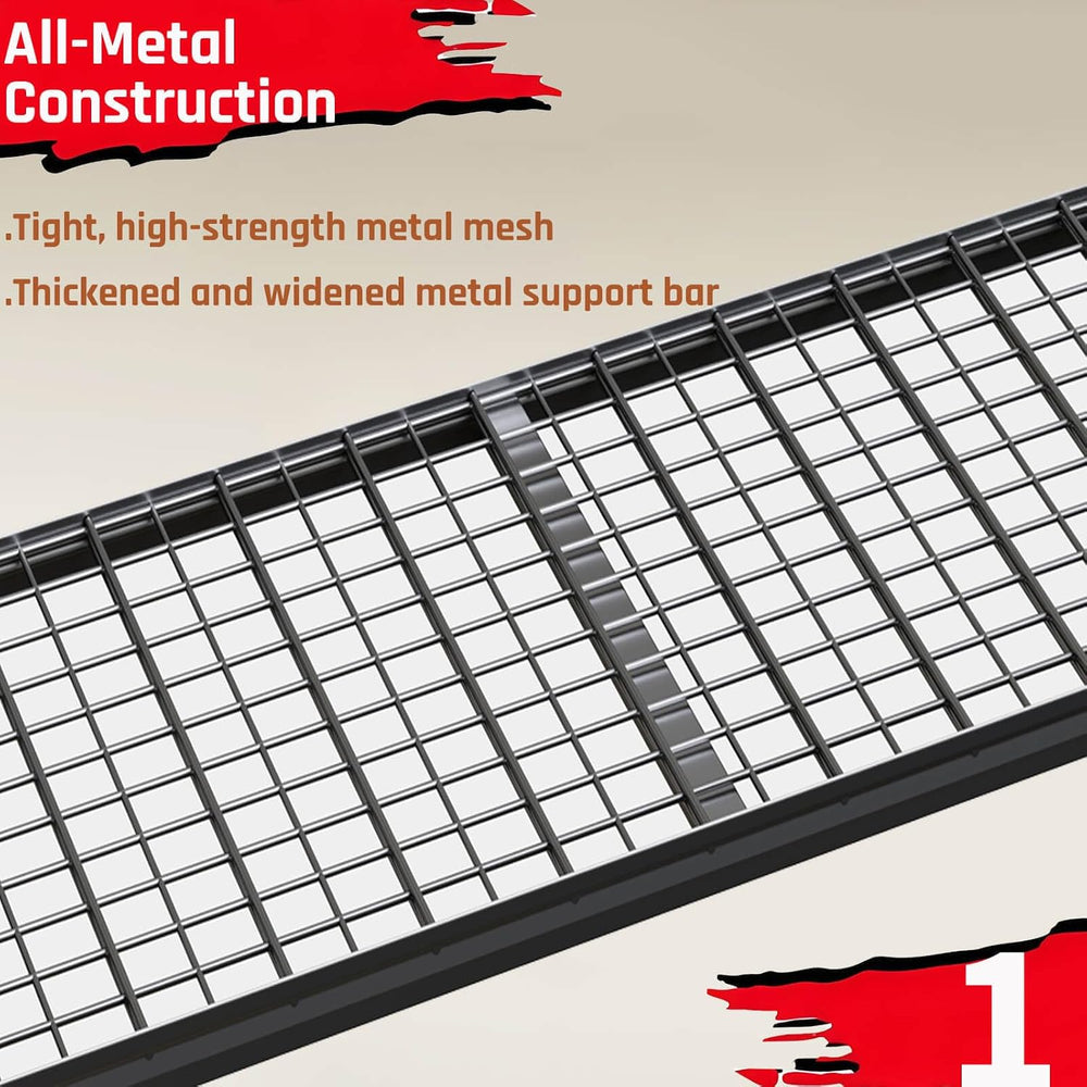 68" Wide Heavy Duty Garage Shelving Units, 5-Tier Deep Storage Shelves, ...
