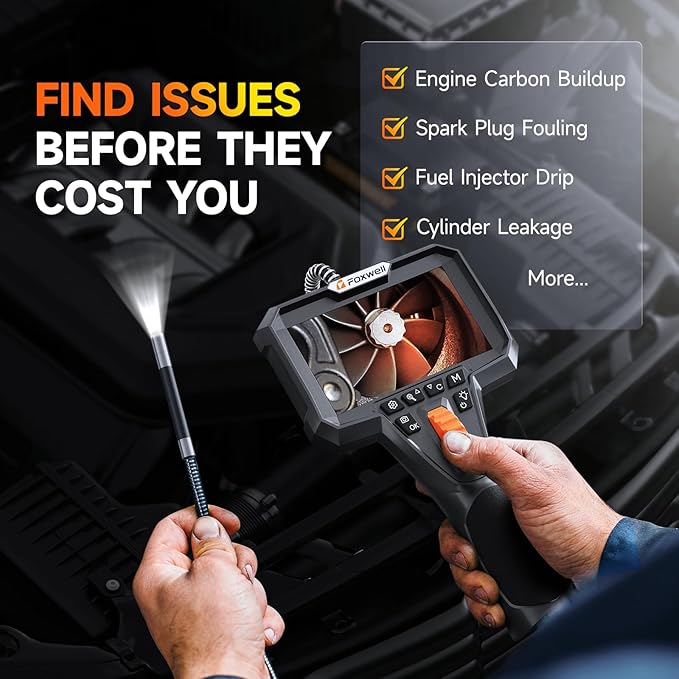 FOXWELL Y400 2-Way Articulating Borescope Camera