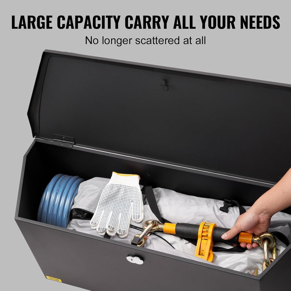 VEVOR Trailer Tongue Box, Heavy Duty Trailer Tongue Tool Box Storage Organize...