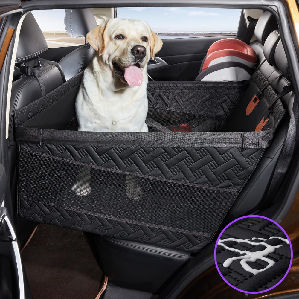 Large Dog Car Seat,Back Seat Extender for Dogs,Hard Bottom Seat Cover