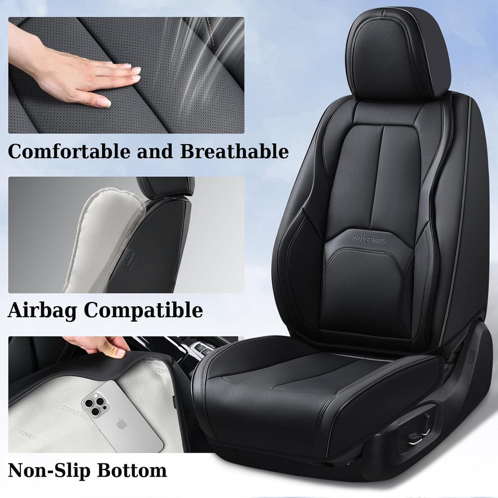 Coverado Automotive Seat Covers, Leather Seat Covers Front Seat, Luxury Car S...