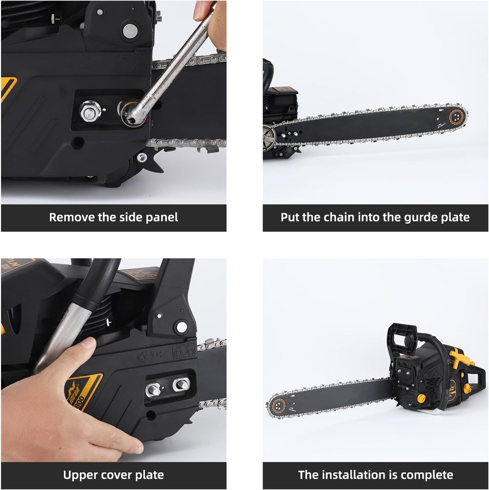 5 Pack 18 Inch Chainsaw Chain 68 Drive Links .063" Gauge, .325" Pit...