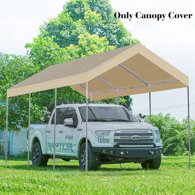Rutile 10'x20' Carport Canopy ONLY Tent Garage Replacement Top Tarp C...