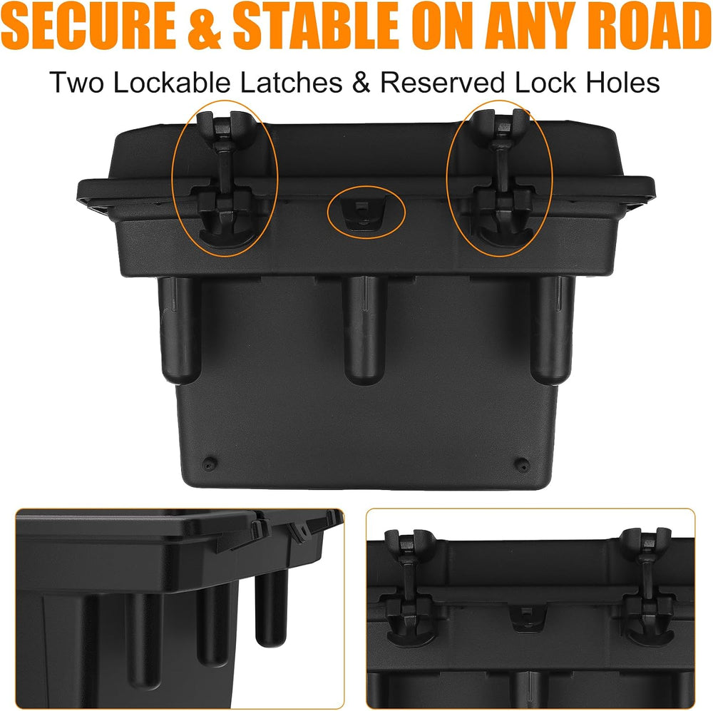 21L UTV Cargo Storage Box for Polaris Ranger 1000 900, Waterproof Removable R...