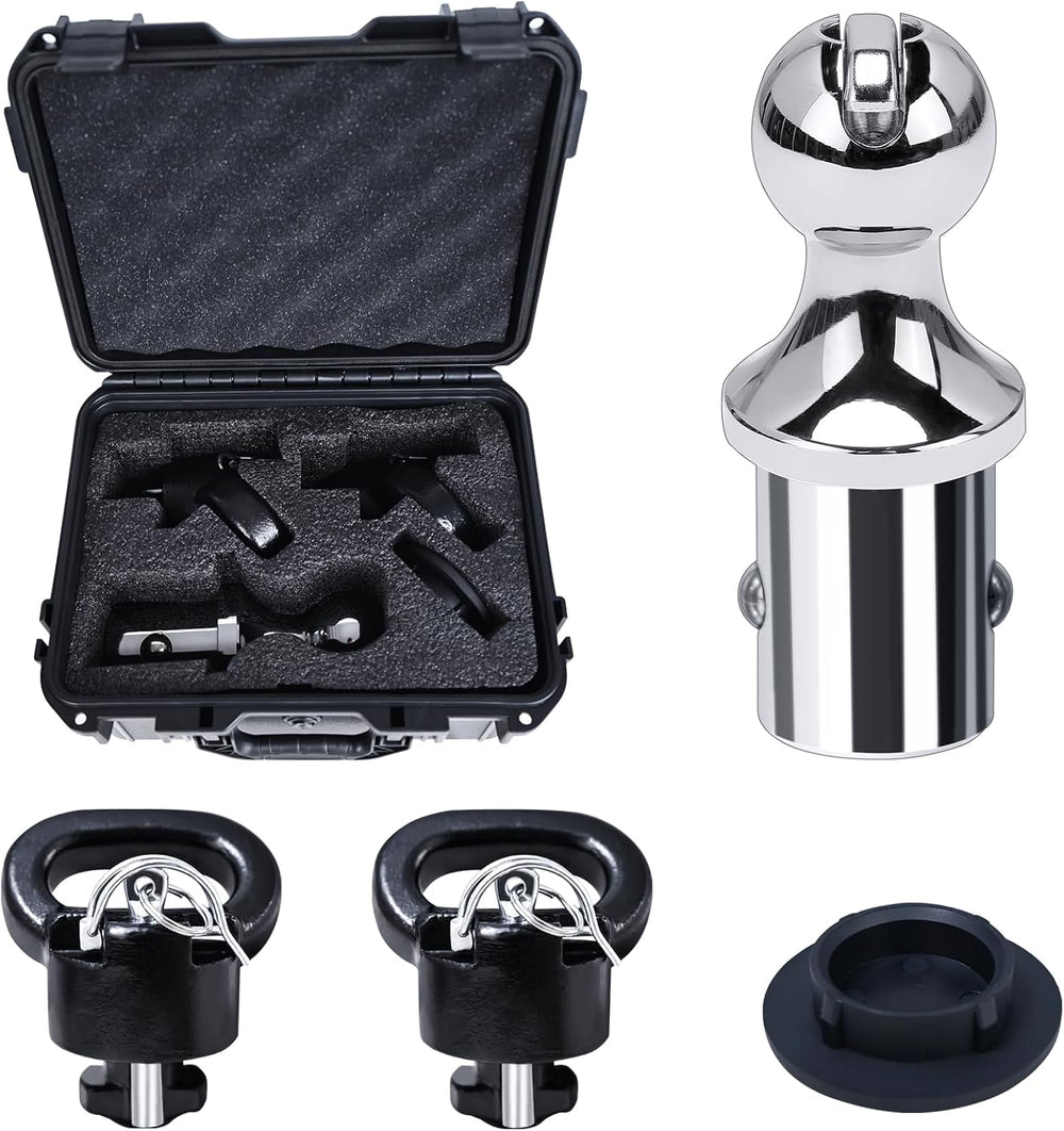 60618 Puck System Gooseneck Hitch Ball Kit Compatible with 2013-2024 Dodge Ra...