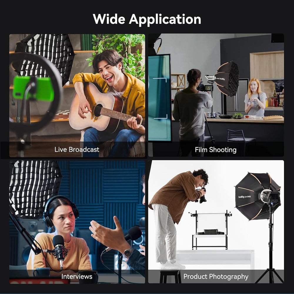 SmallRig 25.6" Bowens Mount Softbox Photography Lighting Kit, Quick Release
