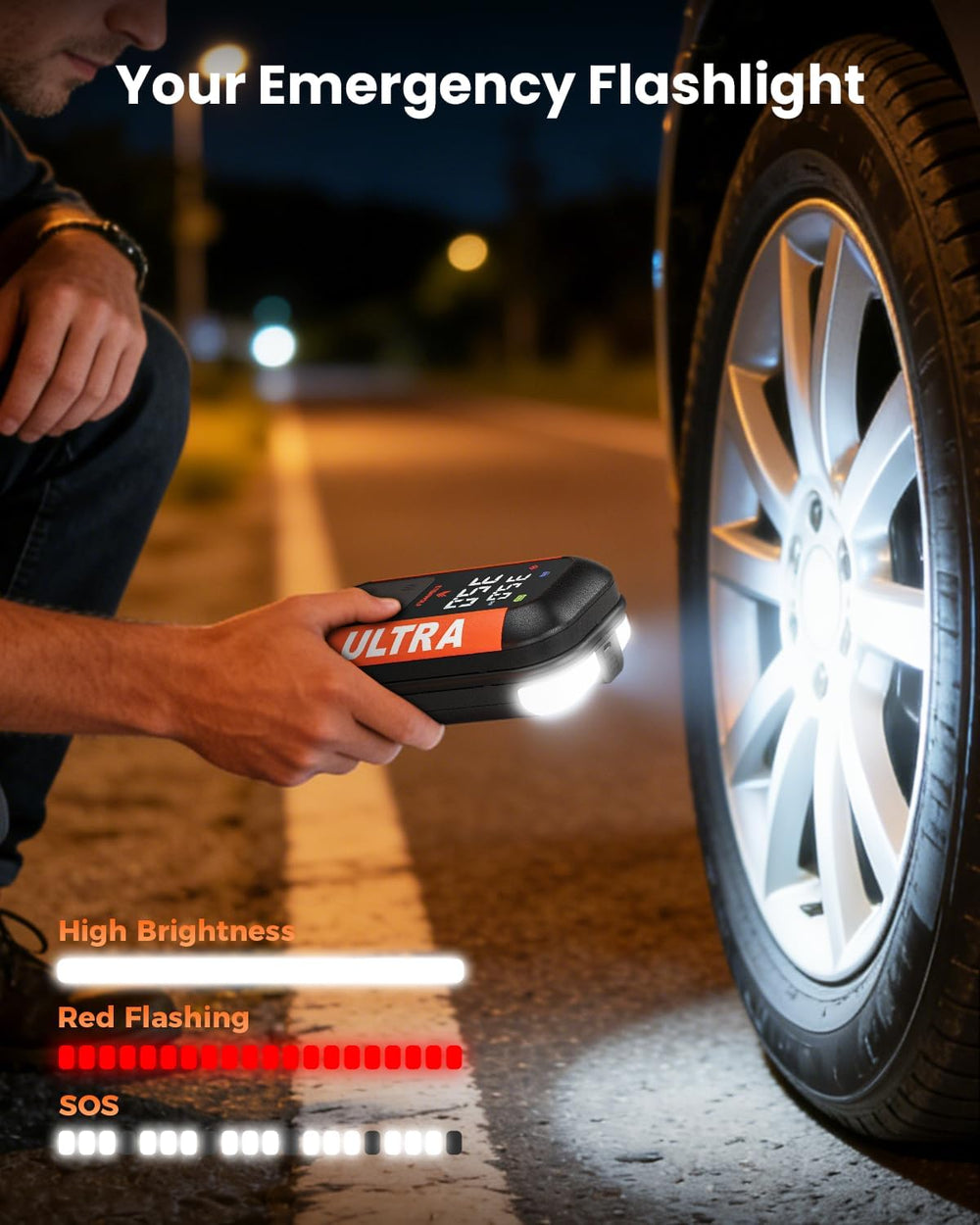 ETENWOLF Jump Starter with Air Compressor 3000A Car Battery Booster