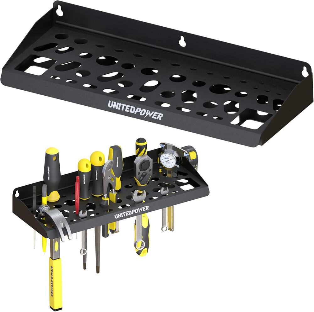 UNITEDPOWER Wall Mount Tool Storage Rack, Screwdriver Holder, Pliers Organize...