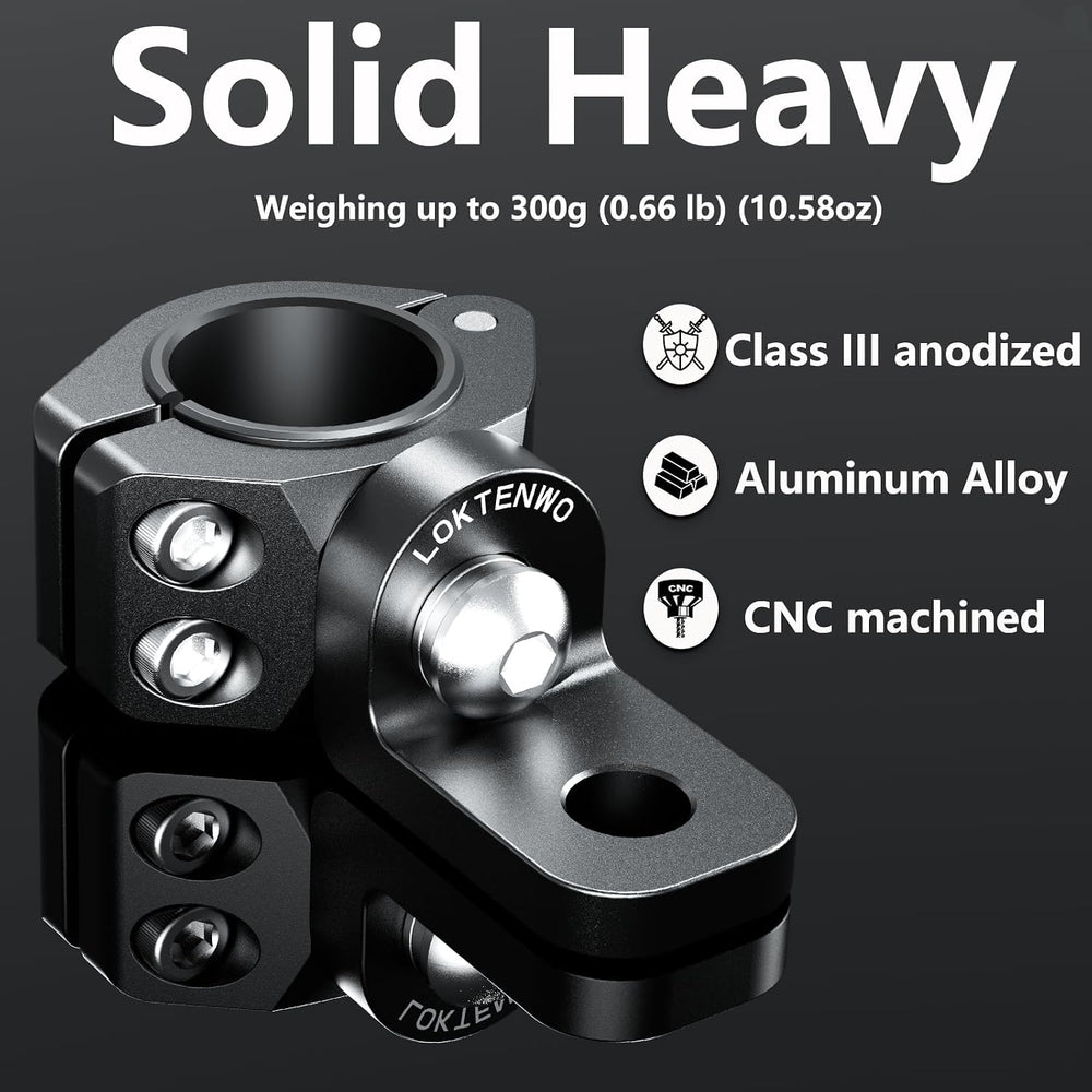 2PCS Heavy Duty CNC ATV Whip Light Mount