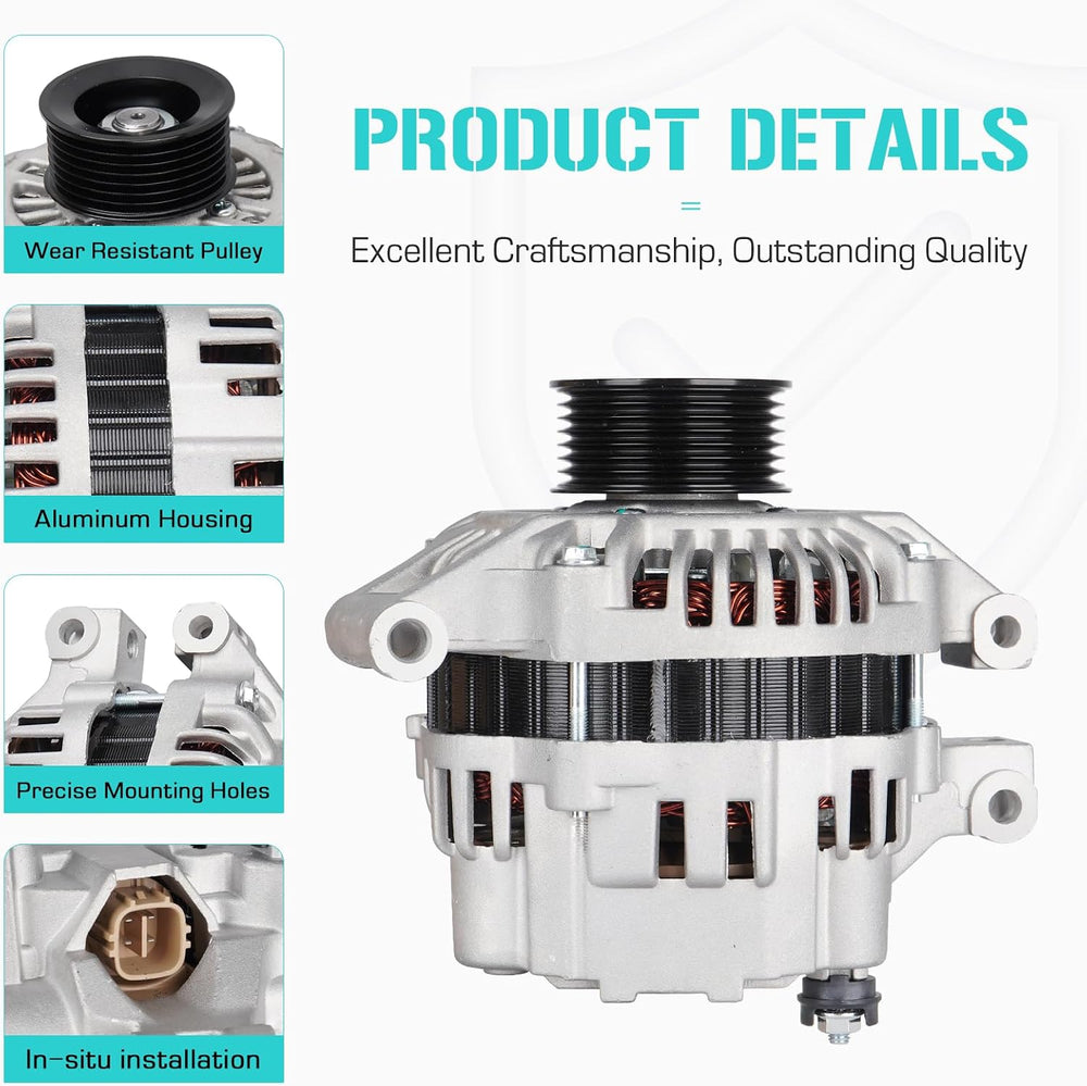 New Alternator Fit for Honda CR-V 2.4 2.4L 2002 2003 2004 2005 2006, Fit for ...
